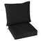 Patio Chair Cushion Set With Seat and Back Cushions Water Resistant Polyester